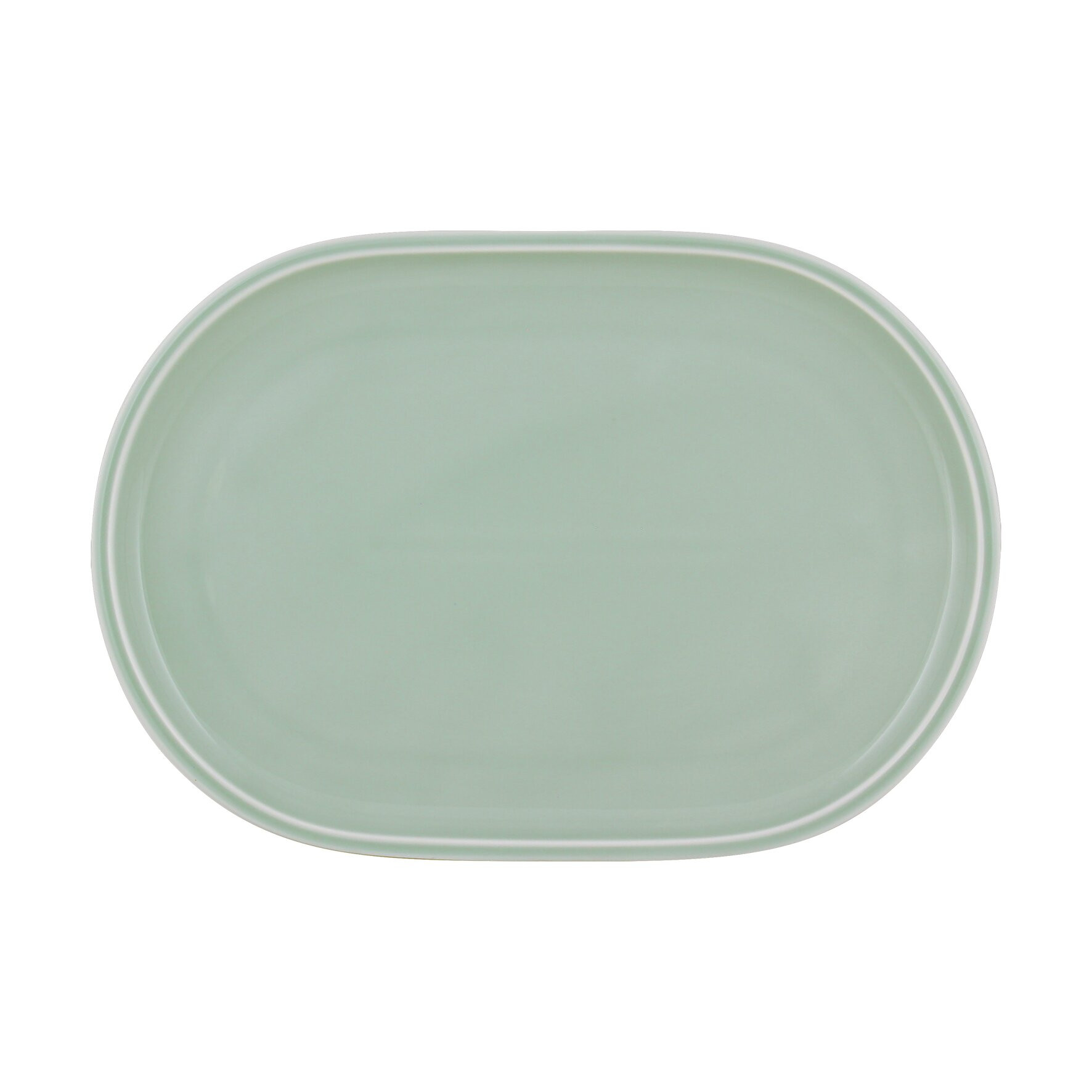 Shiro Glaze Frost, Coupplatte oval 300 x 194 mm